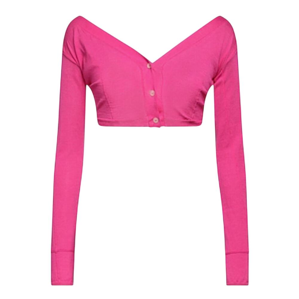 Jacquemus cropped button fastening cardigan size 8